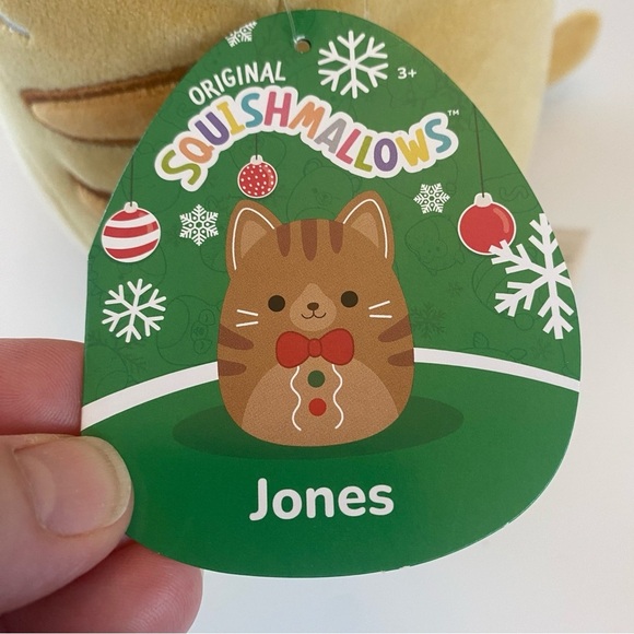 Squishmallows Jones the Gingerbread Cat 8” Christmas plush NWT - Picture 6 of 11